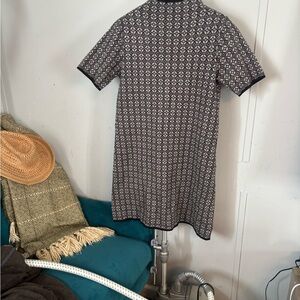 Nicole Miller Black and White Geometric Dress